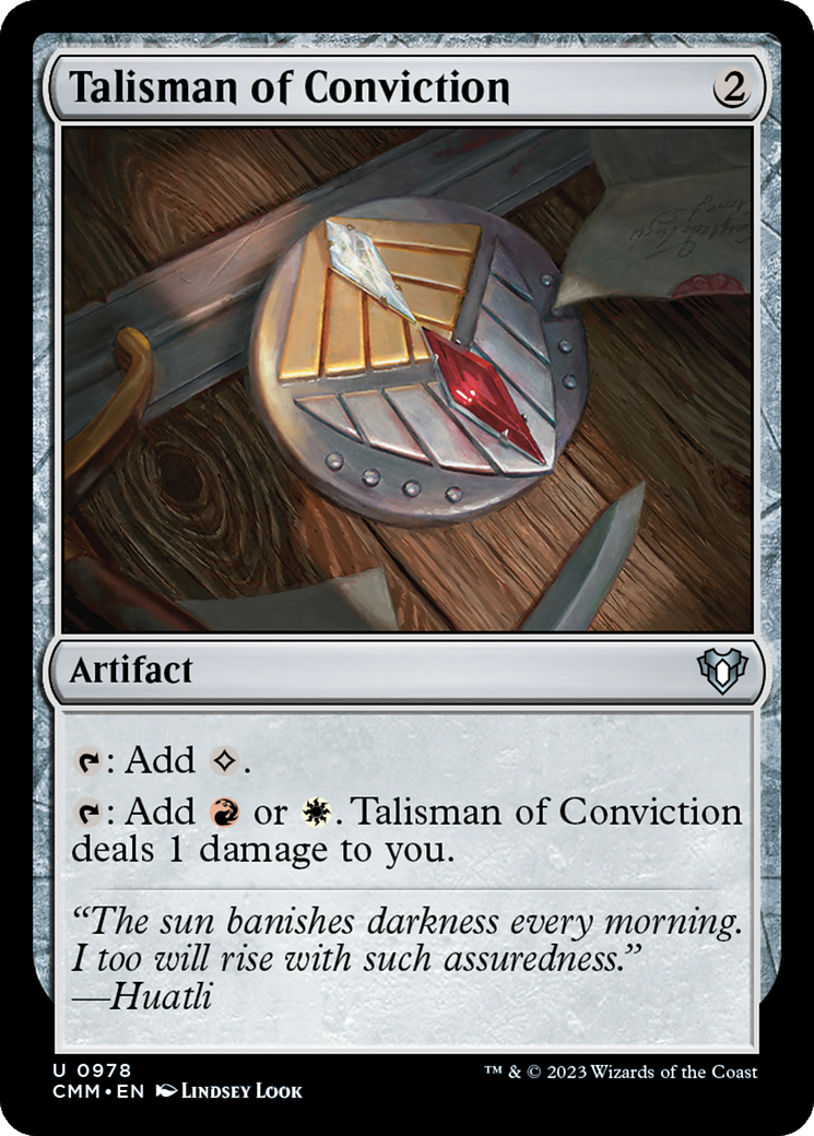 Talisman of Conviction [Commander Masters] | Dragon's Lair Comics and Fantasy Houston TX