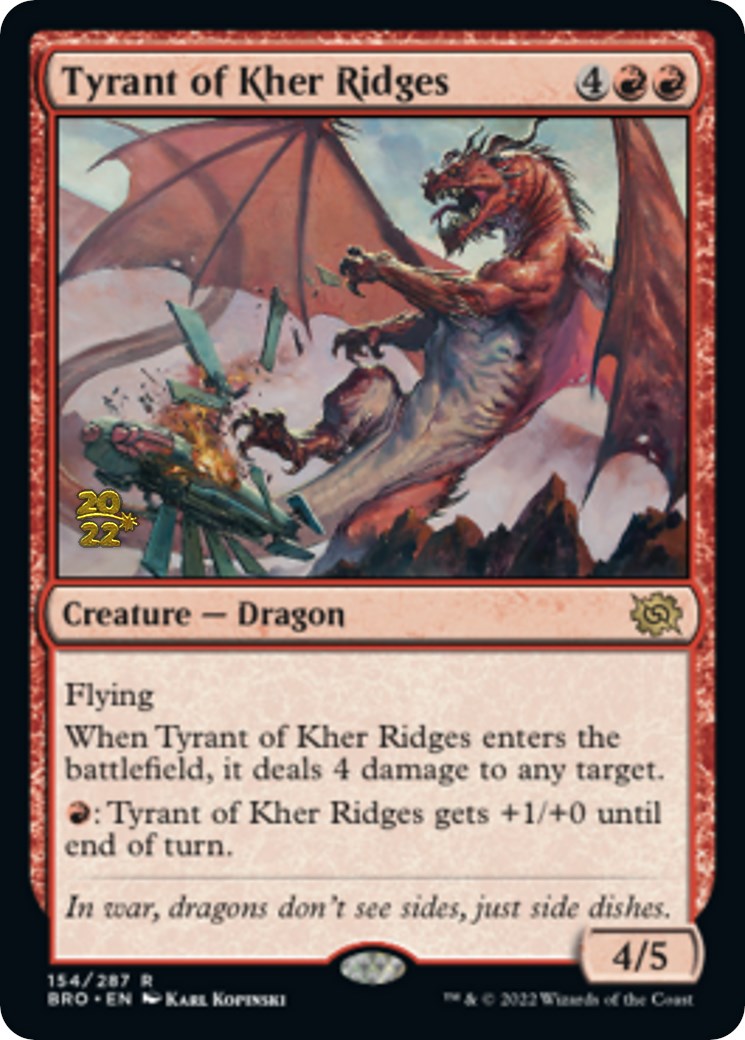 Tyrant of Kher Ridges [The Brothers' War Prerelease Promos] | Dragon's Lair Comics and Fantasy Houston TX