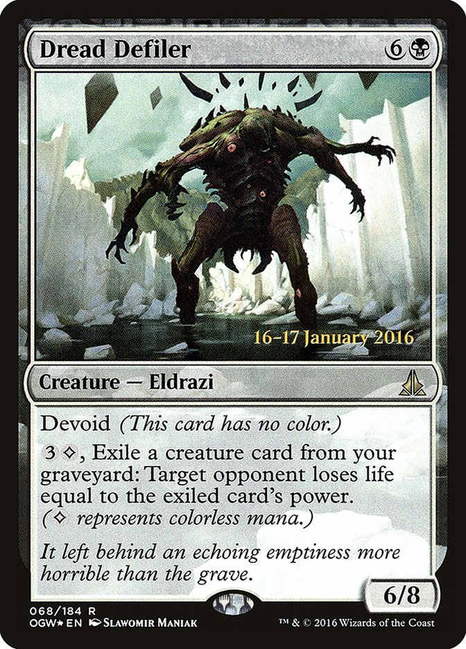 Dread Defiler [Oath of the Gatewatch Prerelease Promos] | Dragon's Lair Comics and Fantasy Houston TX