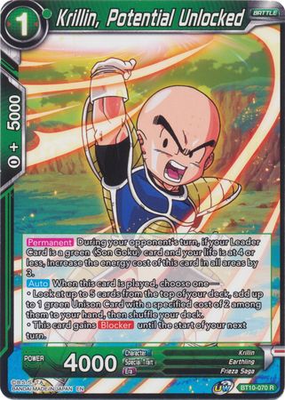 Krillin, Potential Unlocked (BT10-070) [Rise of the Unison Warrior 2nd Edition] | Dragon's Lair Comics and Fantasy Houston TX