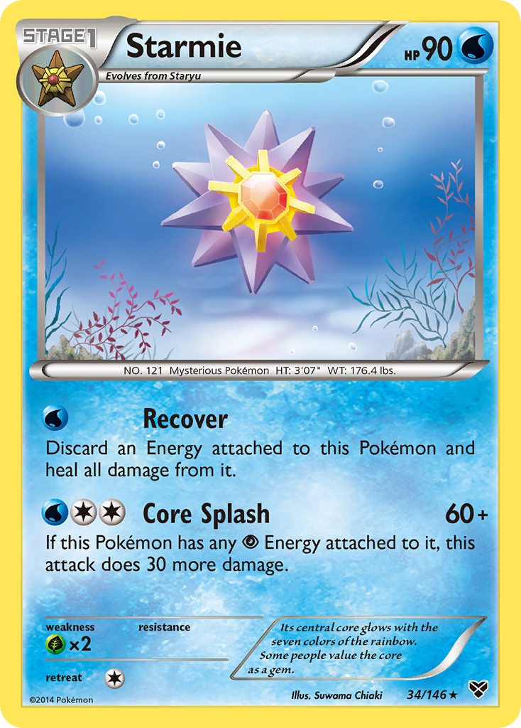 Starmie (34/146) [XY: Base Set] | Dragon's Lair Comics and Fantasy Houston TX