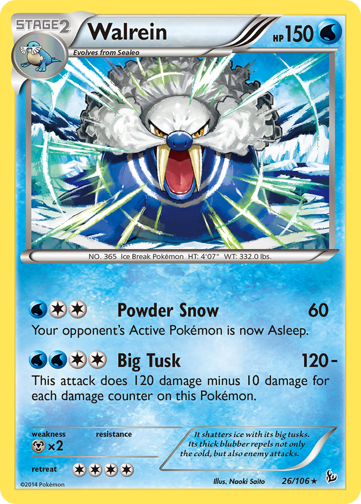 Walrein (26/106) [XY: Flashfire] | Dragon's Lair Comics and Fantasy Houston TX