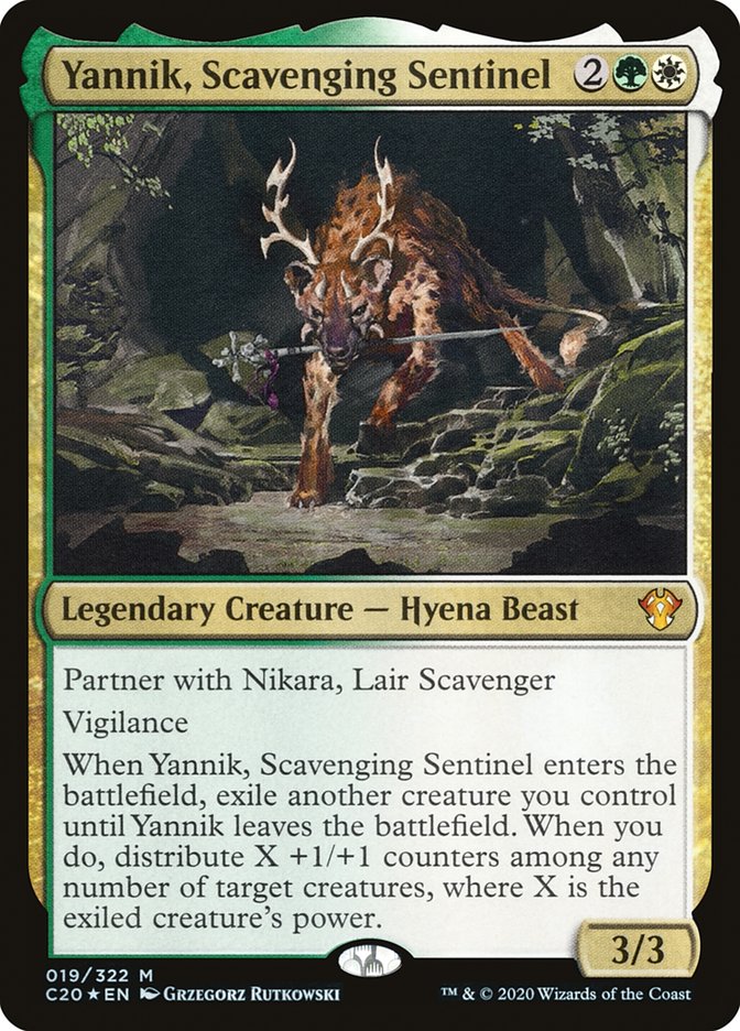 Yannik, Scavenging Sentinel [Commander 2020] | Dragon's Lair Comics and Fantasy Houston TX