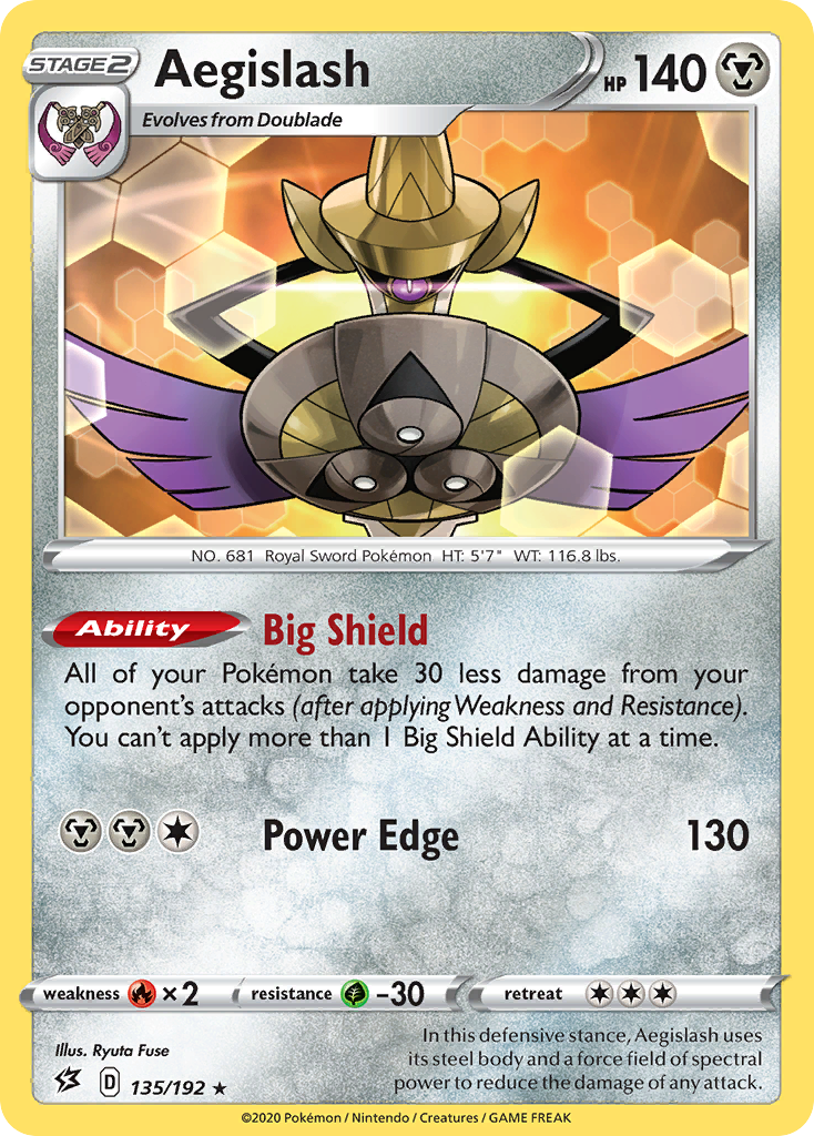 Aegislash (135/192) [Sword & Shield: Rebel Clash] | Dragon's Lair Comics and Fantasy Houston TX