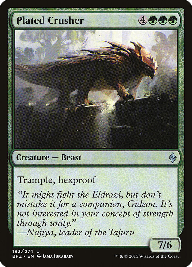 Plated Crusher [Battle for Zendikar] | Dragon's Lair Comics and Fantasy Houston TX