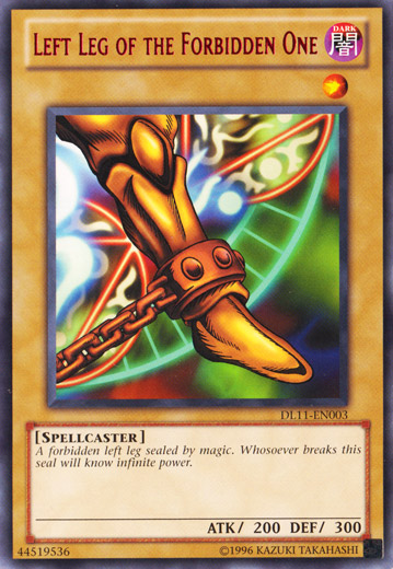 Left Leg of the Forbidden One (Red) [DL11-EN003] Rare | Dragon's Lair Comics and Fantasy Houston TX
