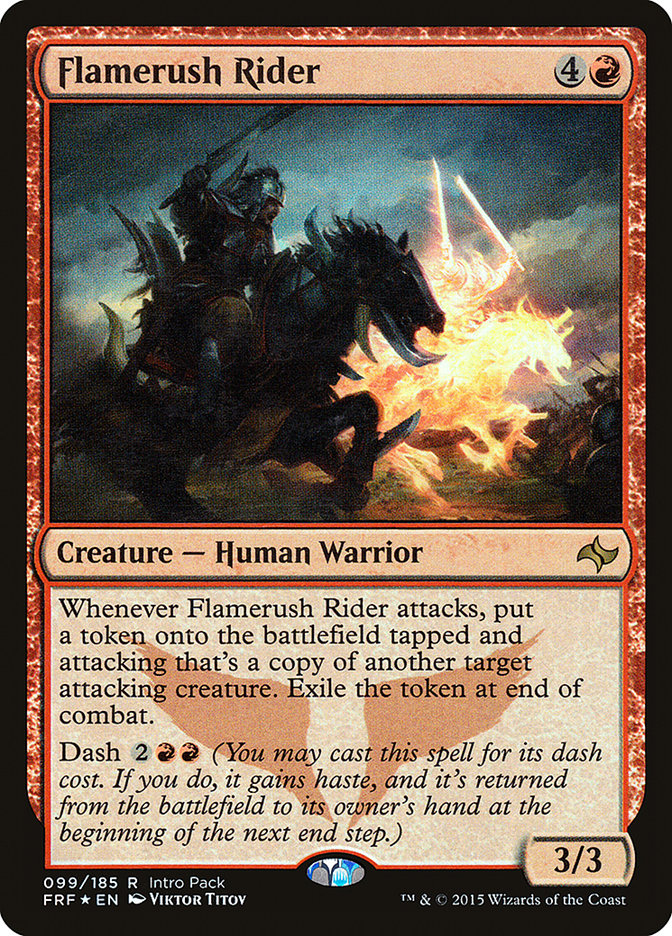 Flamerush Rider (Intro Pack) [Fate Reforged Promos] | Dragon's Lair Comics and Fantasy Houston TX