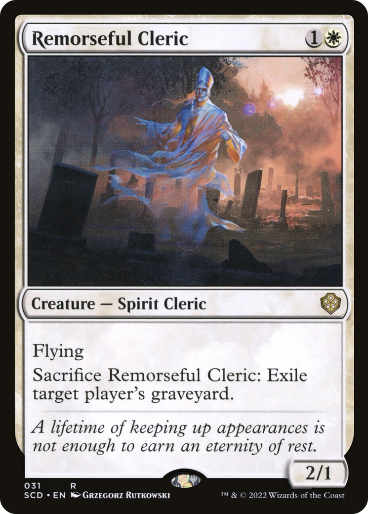 Remorseful Cleric [Starter Commander Decks] | Dragon's Lair Comics and Fantasy Houston TX