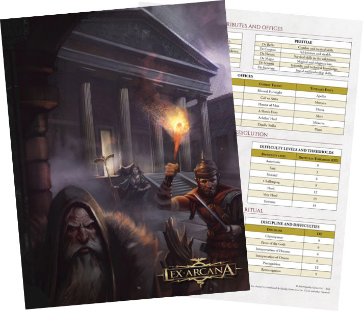 Lex Arcana RPG  Demiurge Screen | Dragon's Lair Comics and Fantasy Houston TX