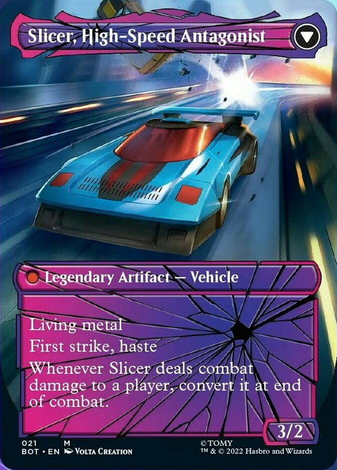 Slicer, Hired Muscle // Slicer, High-Speed Antagonist (Shattered Glass) [Transformers] | Odin's Place