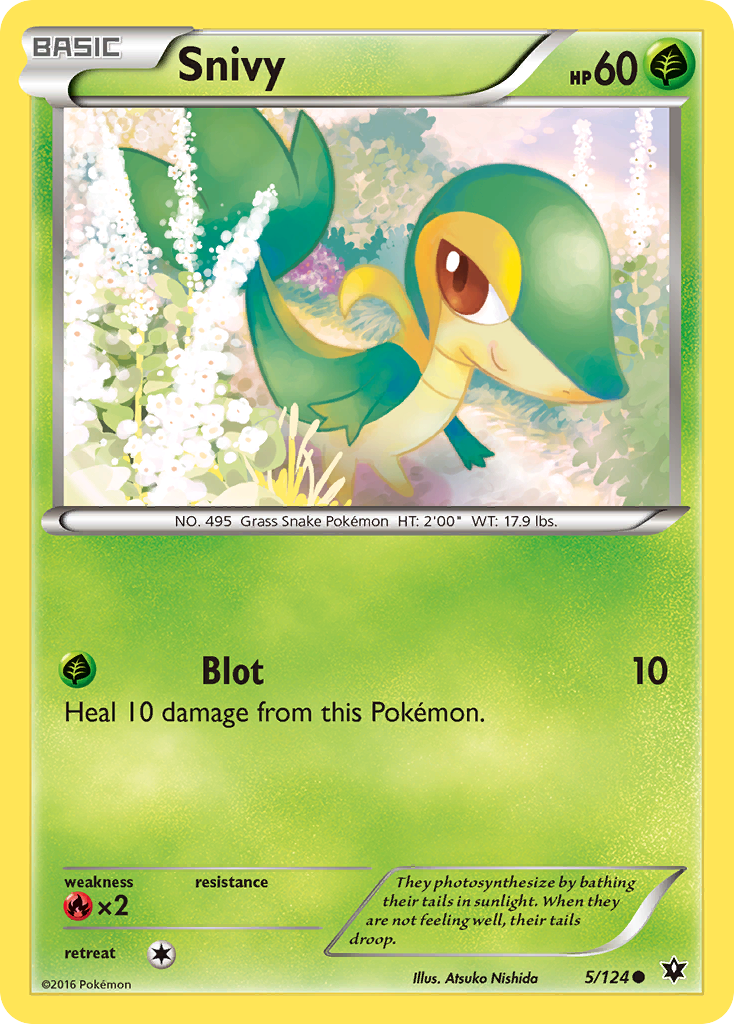 Snivy (5/124) [XY: Fates Collide] | Dragon's Lair Comics and Fantasy Houston TX