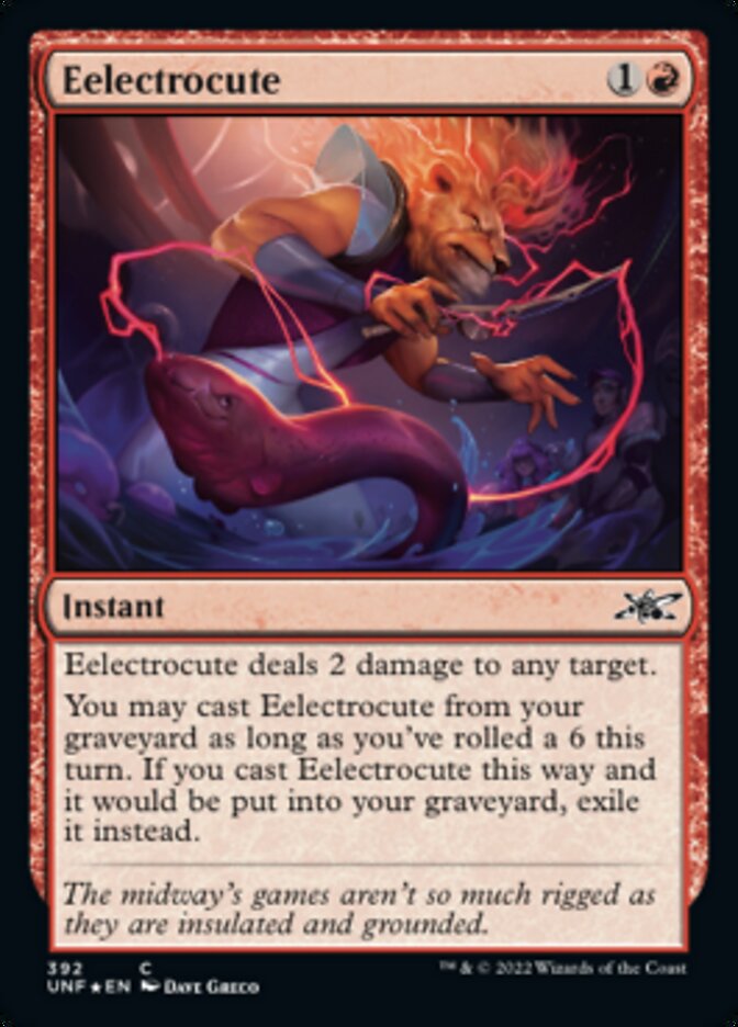 Eelectrocute (Galaxy Foil) [Unfinity] | Dragon's Lair Comics and Fantasy Houston TX