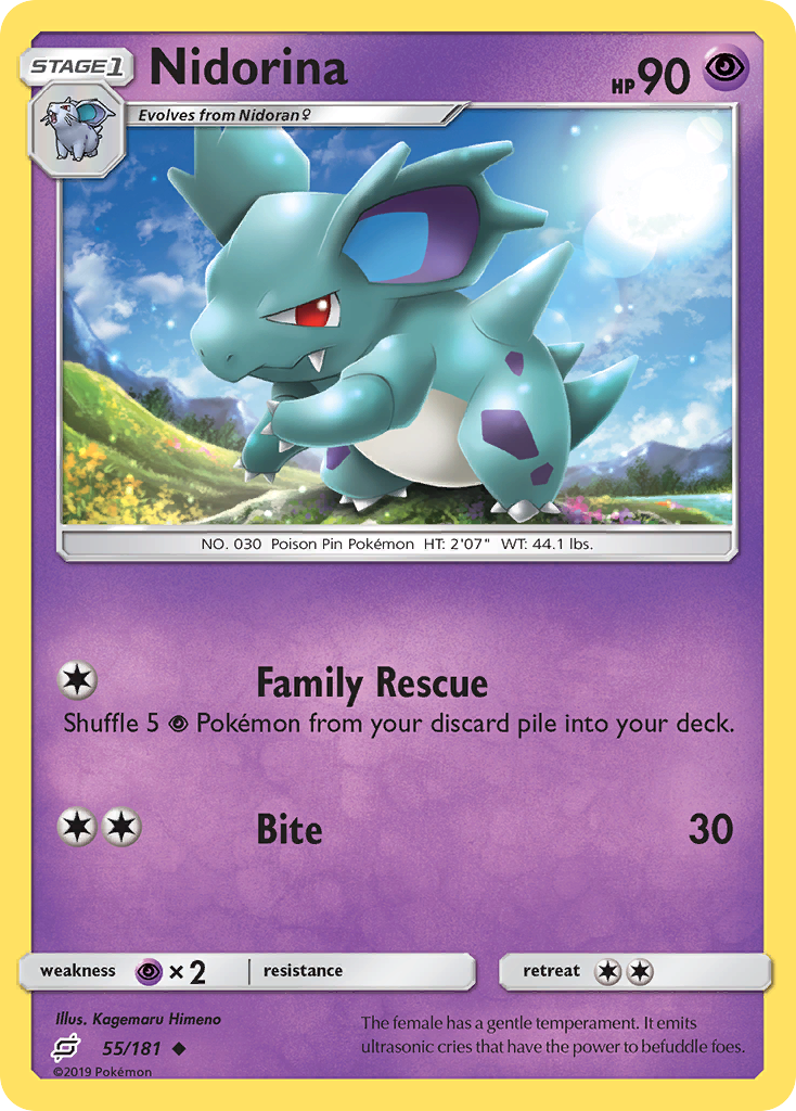 Nidorina (55/181) [Sun & Moon: Team Up] | Dragon's Lair Comics and Fantasy Houston TX