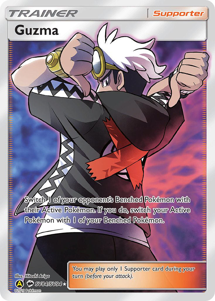Guzma (SV84/SV94) [Sun & Moon: Hidden Fates - Shiny Vault] | Dragon's Lair Comics and Fantasy Houston TX
