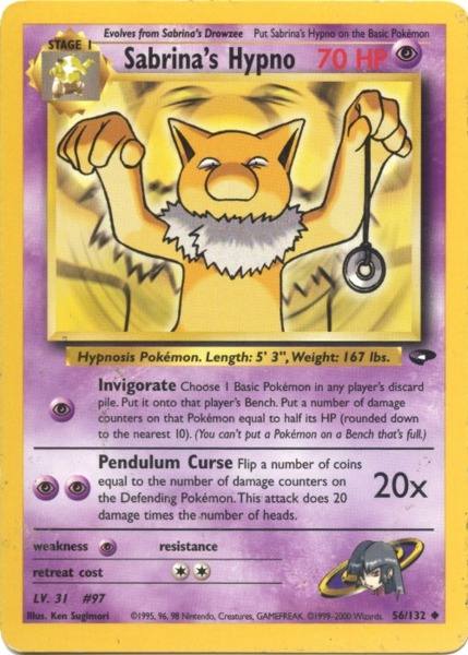 Sabrina's Hypno (56/132) [Gym Challenge Unlimited] | Dragon's Lair Comics and Fantasy Houston TX