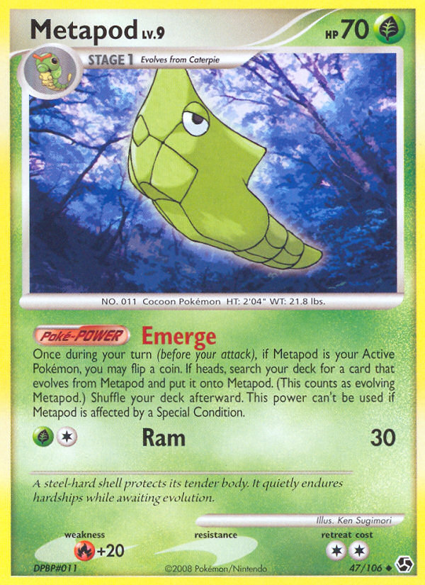 Metapod (47/106) [Diamond & Pearl: Great Encounters] | Dragon's Lair Comics and Fantasy Houston TX