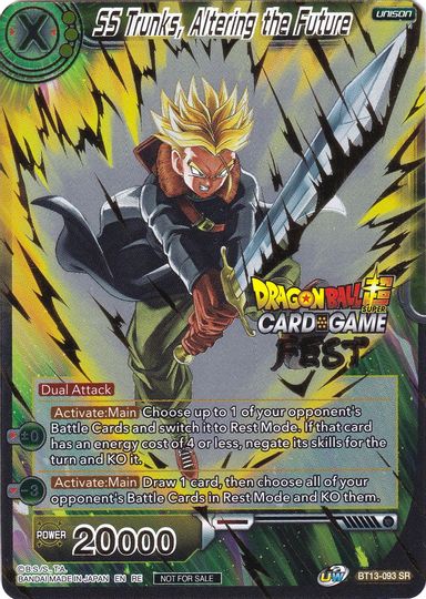 SS Trunks, Altering the Future (Card Game Fest 2022) (BT13-093) [Tournament Promotion Cards] | Dragon's Lair Comics and Fantasy Houston TX
