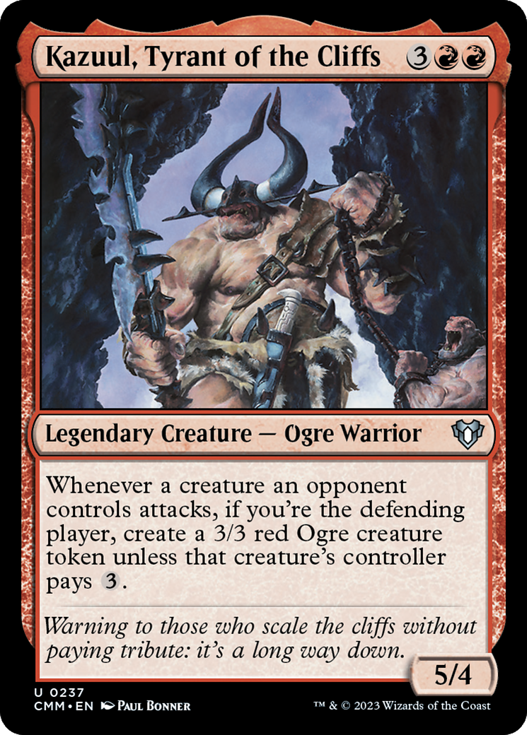 Kazuul, Tyrant of the Cliffs [Commander Masters] | Dragon's Lair Comics and Fantasy Houston TX