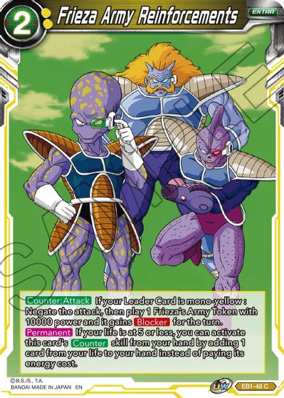 Frieza Army Reinforcements (EB1-48) [Battle Evolution Booster] | Dragon's Lair Comics and Fantasy Houston TX