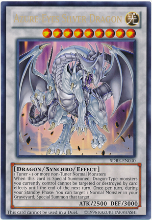 Azure-Eyes Silver Dragon (Oversized) (Silver Dragon) [SDBE-EN040] Promo | Dragon's Lair Comics and Fantasy Houston TX