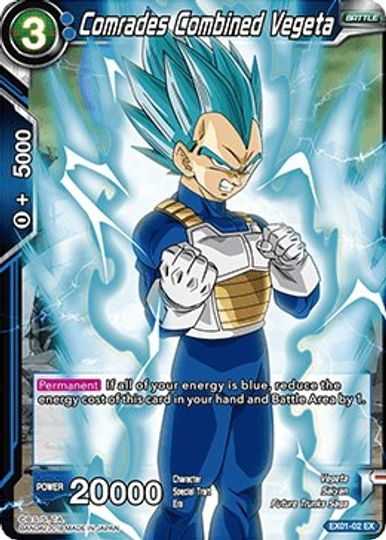 Comrades Combined Vegeta (EX01-02) [Mighty Heroes] | Dragon's Lair Comics and Fantasy Houston TX