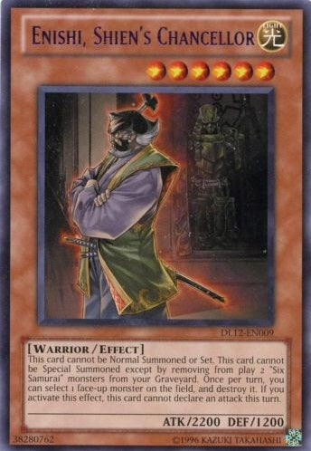 Enishi, Shien's Chancellor (Purple) [DL12-EN009] Rare | Dragon's Lair Comics and Fantasy Houston TX