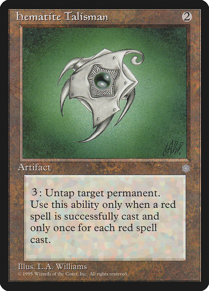 Hematite Talisman [Ice Age] | Dragon's Lair Comics and Fantasy Houston TX