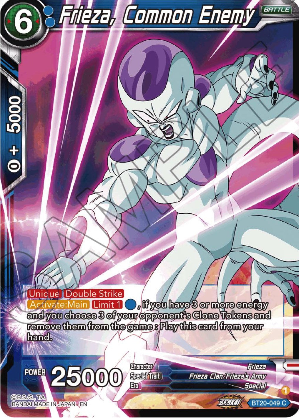 Frieza, Common Enemy (BT20-049) [Power Absorbed] | Dragon's Lair Comics and Fantasy Houston TX