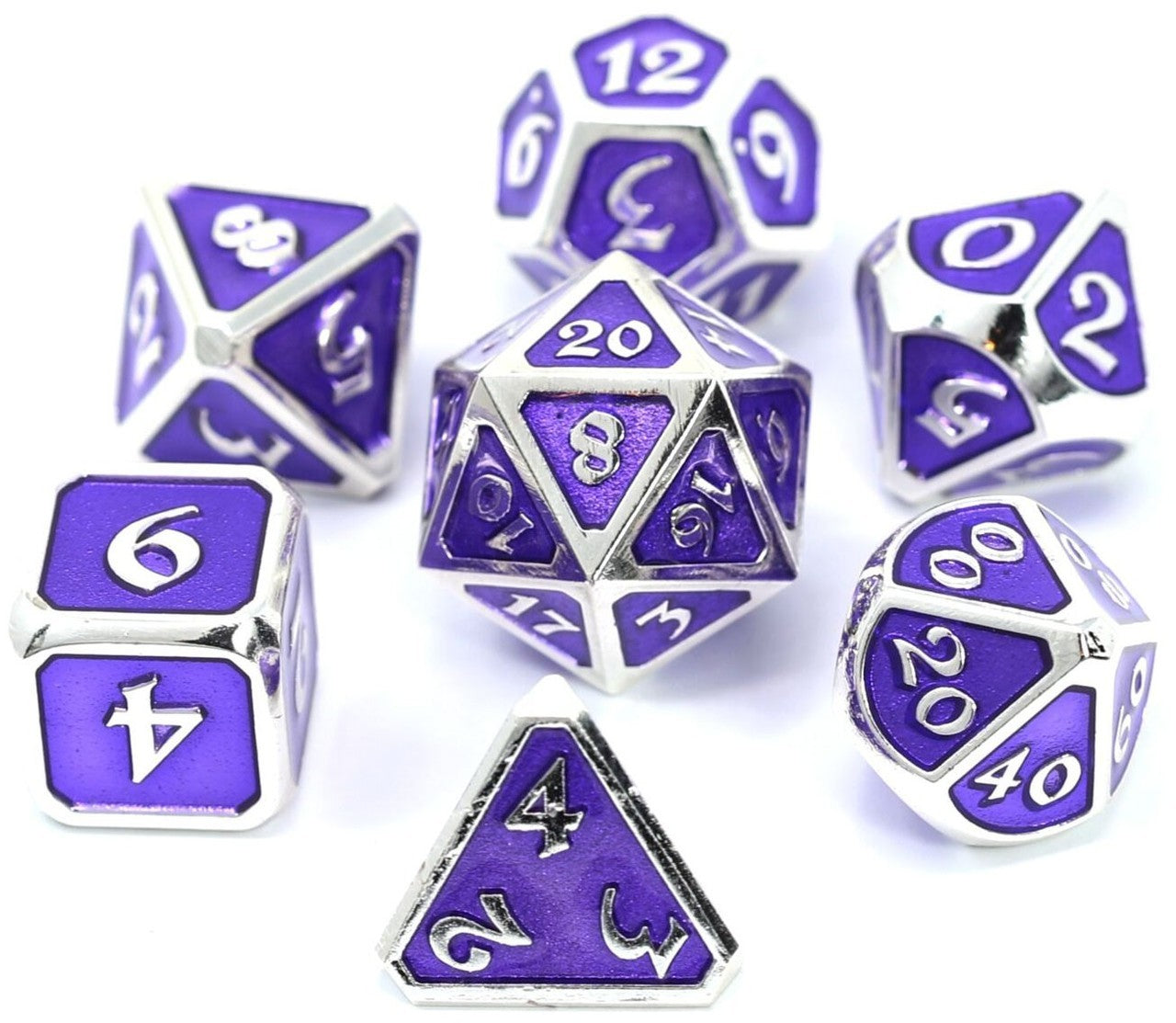Die Hard Metal Platinum Amethyst Poly 7 Set | Dragon's Lair Comics and Fantasy Houston TX