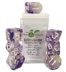 Roll 4 Initiative Diffusion Djinni's Wish Poly 7 Dice Set | Dragon's Lair Comics and Fantasy Houston TX