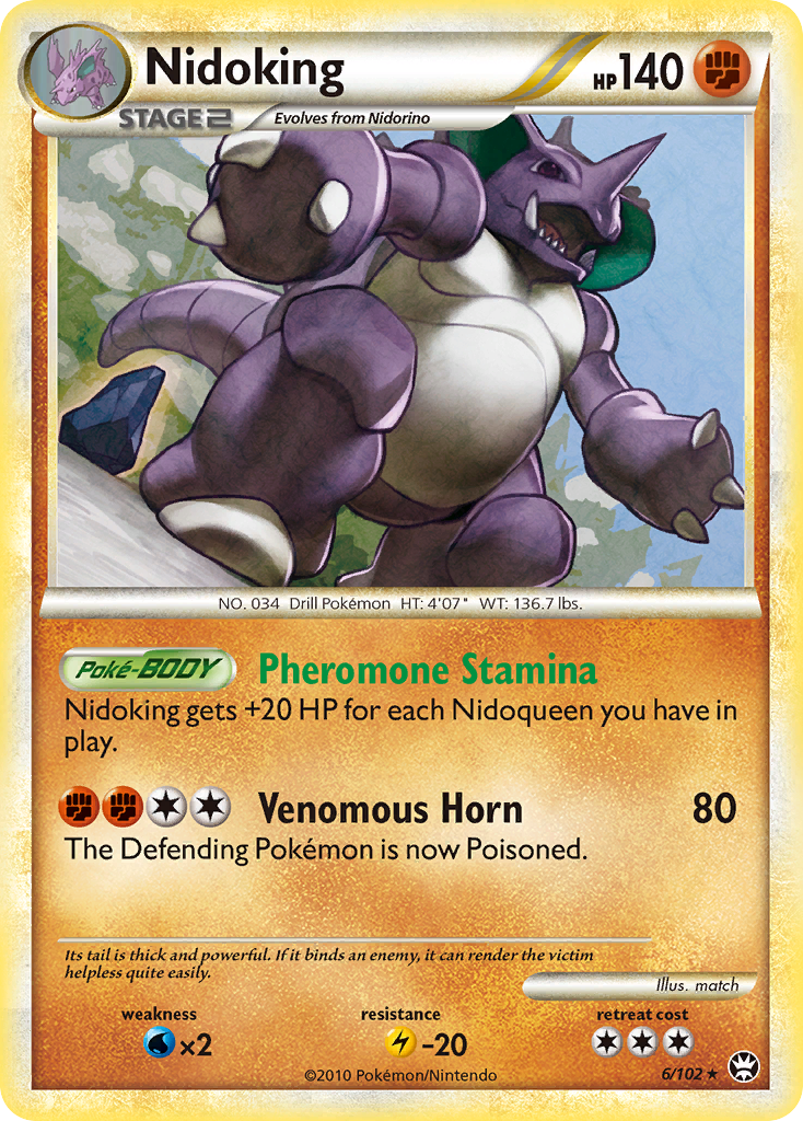 Nidoking (6/102) [HeartGold & SoulSilver: Triumphant] | Dragon's Lair Comics and Fantasy Houston TX