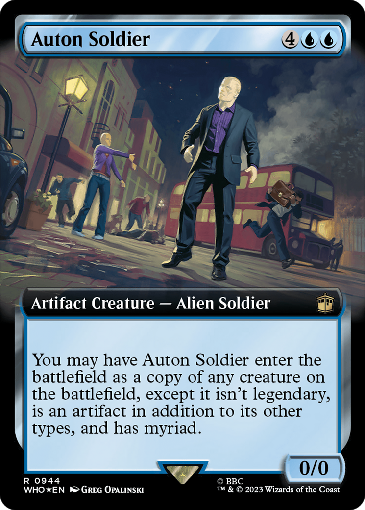Auton Soldier (Extended Art) (Surge Foil) [Doctor Who] | Dragon's Lair Comics and Fantasy Houston TX