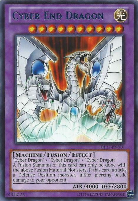 Cyber End Dragon (Blue) [DL17-EN010] Rare | Dragon's Lair Comics and Fantasy Houston TX