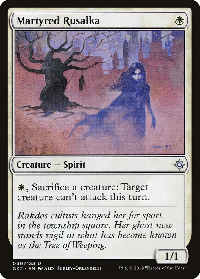 Martyred Rusalka [Ravnica Allegiance Guild Kit] | Dragon's Lair Comics and Fantasy Houston TX