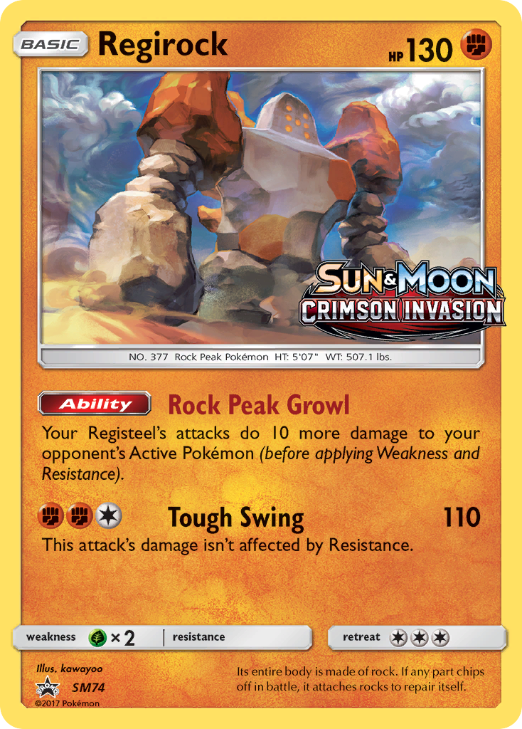 Regirock (SM74) [Sun & Moon: Black Star Promos] | Dragon's Lair Comics and Fantasy Houston TX