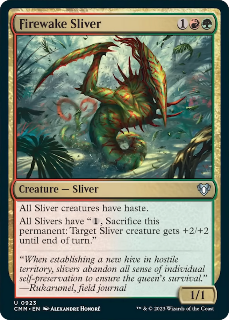 Firewake Sliver [Commander Masters] | Dragon's Lair Comics and Fantasy Houston TX