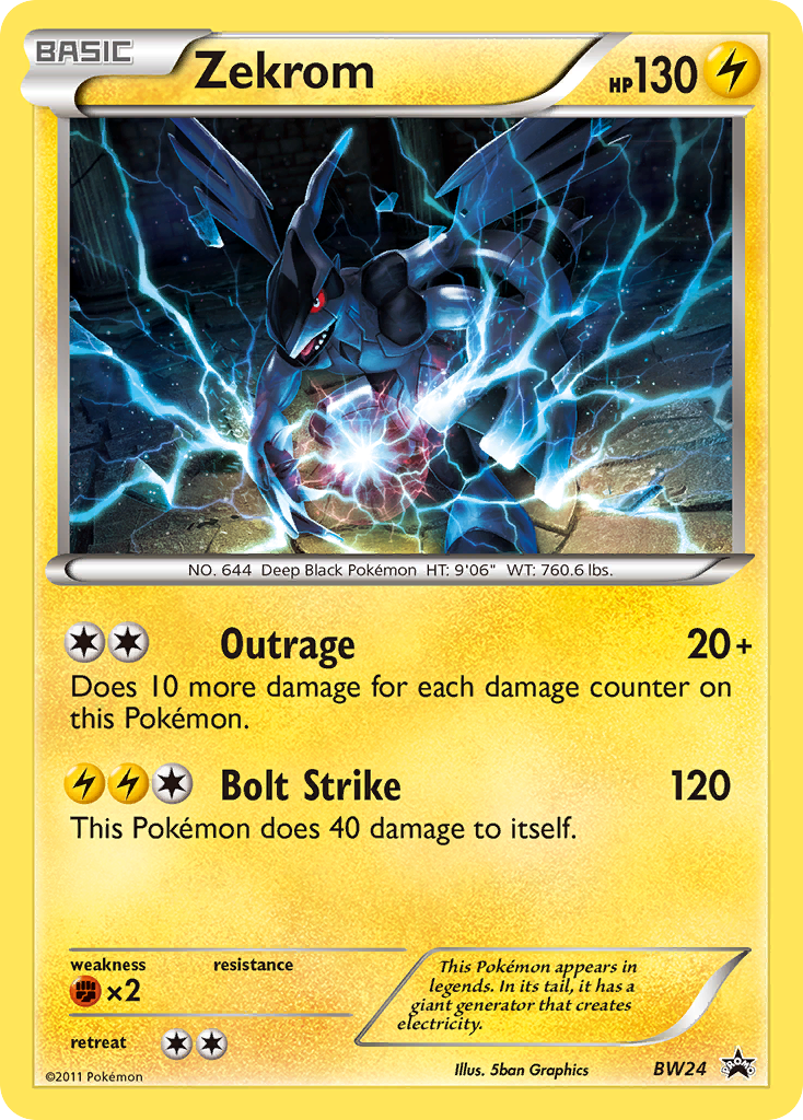 Zekrom (BW24) [Black & White: Black Star Promos] | Dragon's Lair Comics and Fantasy Houston TX