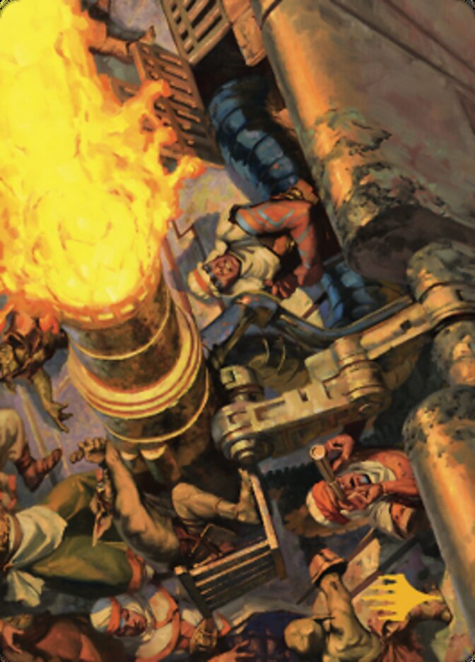 Mana Cannons Art Card (Gold-Stamped Signature) [Dominaria United Art Series] | Dragon's Lair Comics and Fantasy Houston TX