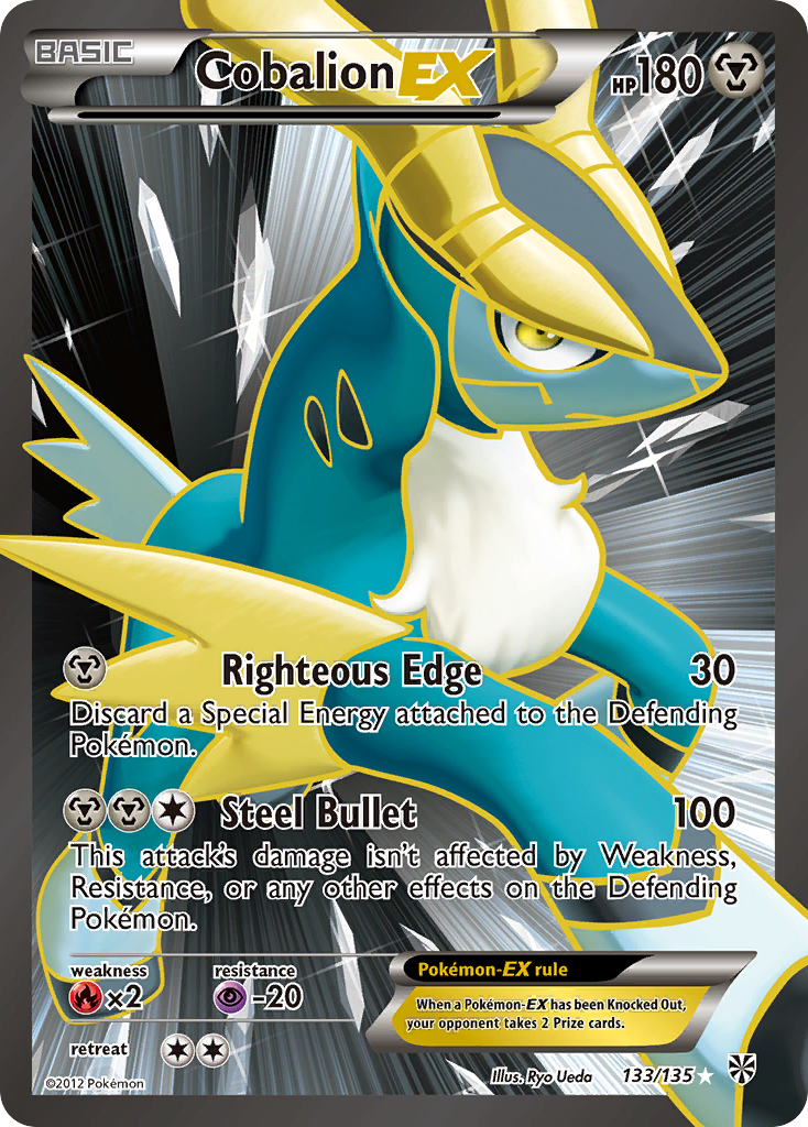 Cobalion EX (133/135) [Black & White: Plasma Storm] | Dragon's Lair Comics and Fantasy Houston TX