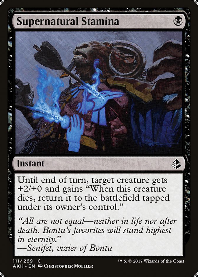 Supernatural Stamina [Amonkhet] | Dragon's Lair Comics and Fantasy Houston TX