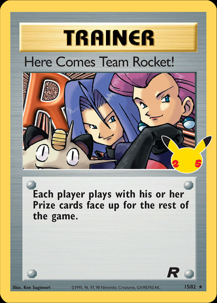 Here Comes Team Rocket! (15/82) [Celebrations: 25th Anniversary - Classic Collection] | Dragon's Lair Comics and Fantasy Houston TX