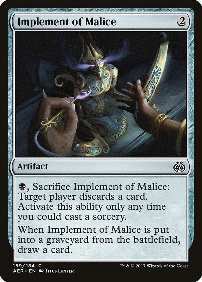 Implement of Malice [Aether Revolt] | Dragon's Lair Comics and Fantasy Houston TX