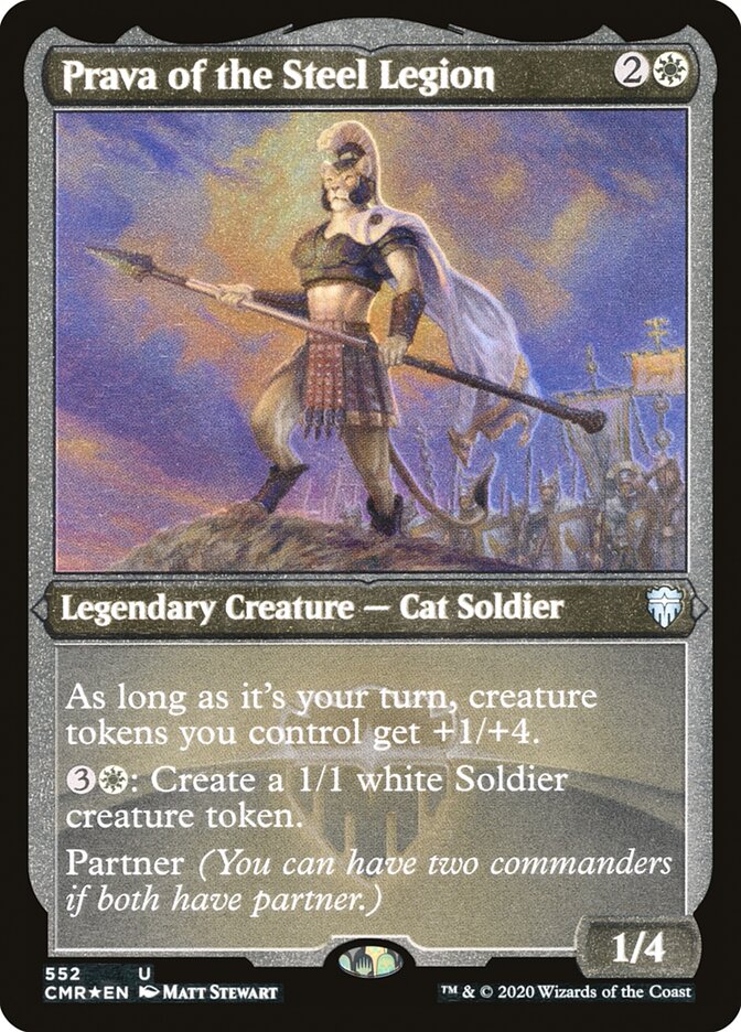 Prava of the Steel Legion (Etched) [Commander Legends] | Dragon's Lair Comics and Fantasy Houston TX
