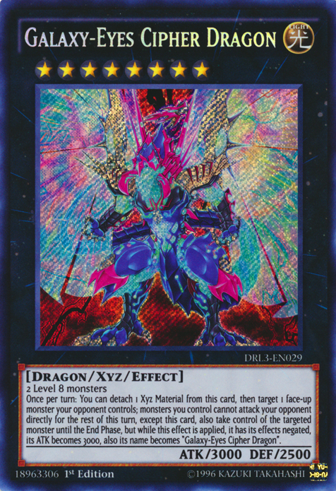 Galaxy-Eyes Cipher Dragon [DRL3-EN029] Secret Rare | Dragon's Lair Comics and Fantasy Houston TX