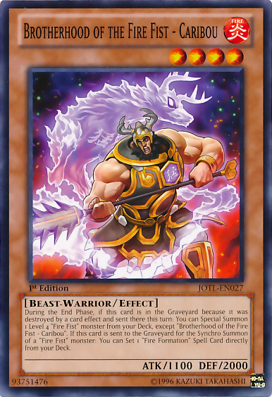 Brotherhood of the Fire Fist - Caribou [JOTL-EN027] Common | Dragon's Lair Comics and Fantasy Houston TX