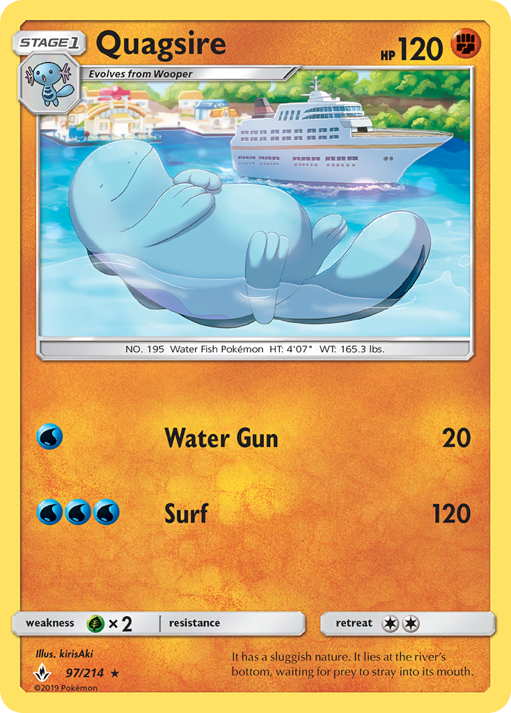 Quagsire (97/214) [Sun & Moon: Unbroken Bonds] | Dragon's Lair Comics and Fantasy Houston TX