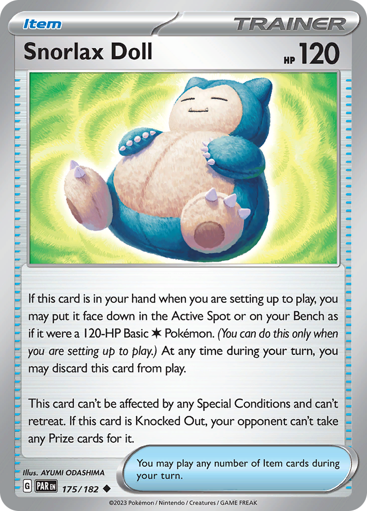Snorlax Doll (175/182) [Scarlet & Violet: Paradox Rift] | Dragon's Lair Comics and Fantasy Houston TX