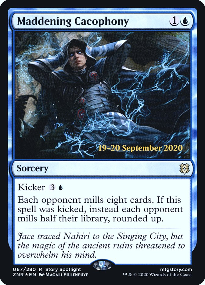 Maddening Cacophony [Zendikar Rising Prerelease Promos] | Dragon's Lair Comics and Fantasy Houston TX