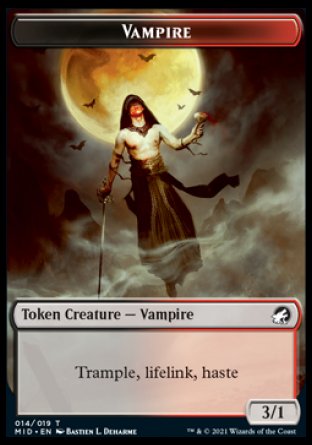Vampire Token [Innistrad: Midnight Hunt Tokens] | Dragon's Lair Comics and Fantasy Houston TX