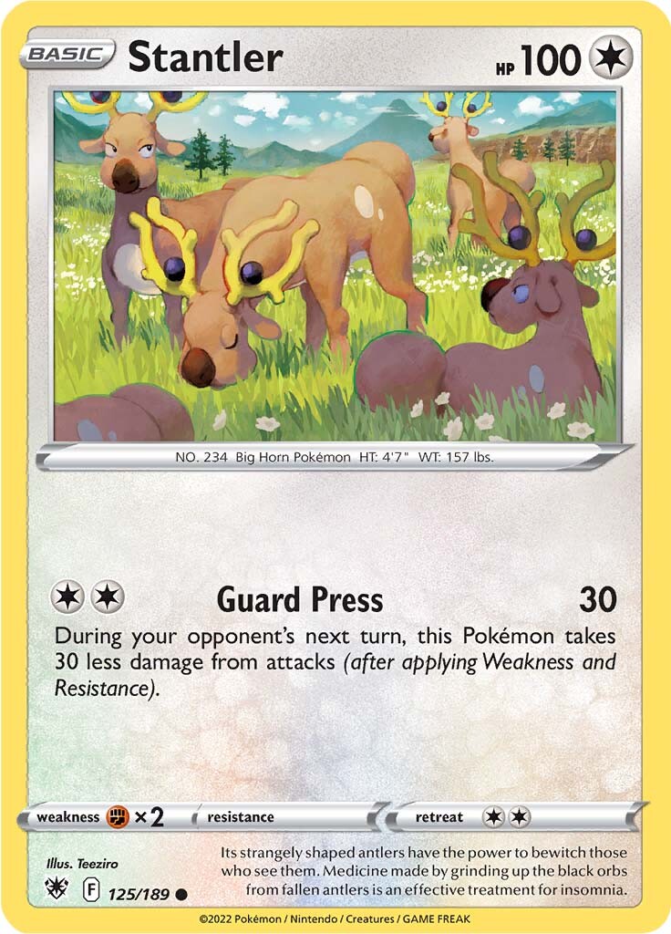 Stantler (125/189) [Sword & Shield: Astral Radiance] | Dragon's Lair Comics and Fantasy Houston TX